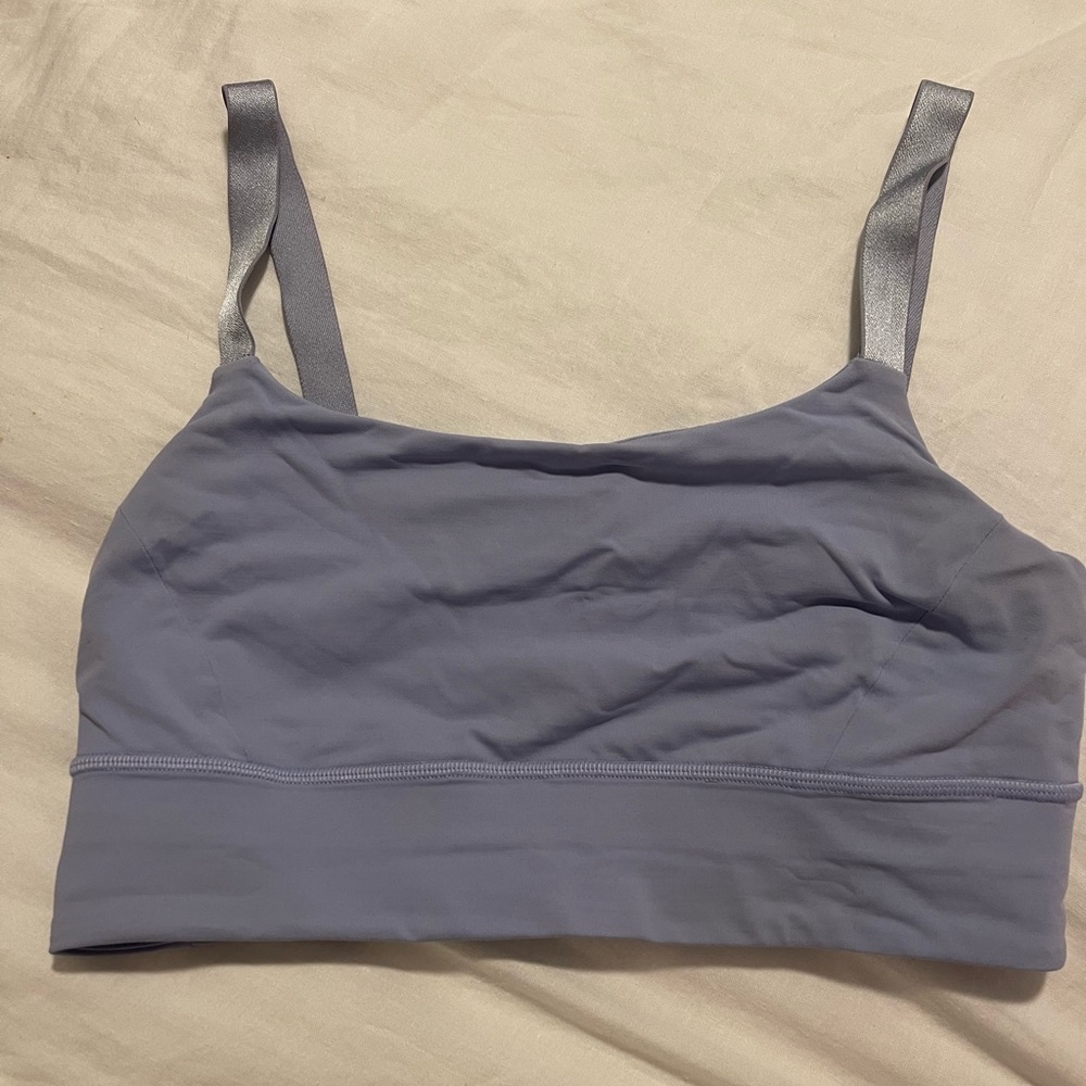 Lululemon long line light blue bra